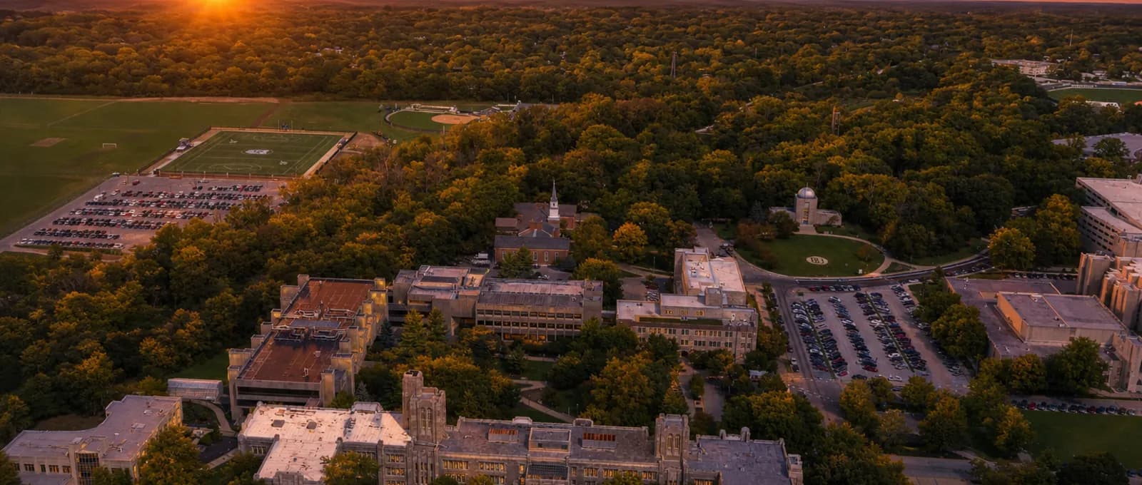 Campus view at Butler University